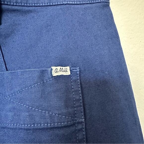 Alex Mill Trousers Womens 4 Blue Twill Pants Cotton Straight Leg Casual - Picture 6 of 7